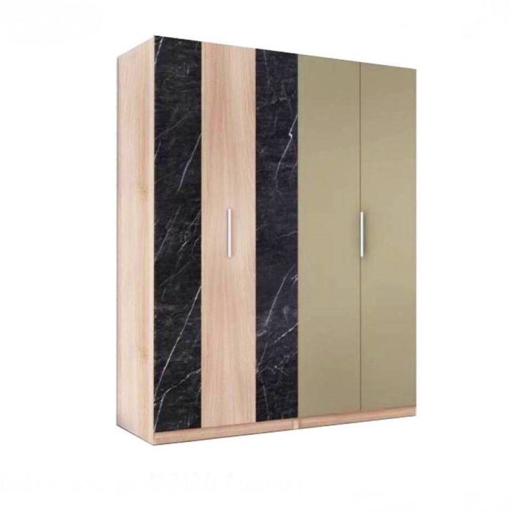 ตู้เสื้อผ้า-160-cm-model-annar-ดีไซน์สวยหรู-สไตล์เกาหลี-4-ประตูบานเปิด-สินค้ายอดนิยมขายดี-แข็งแรงทนทาน-ขนาด-160x60x200-cm