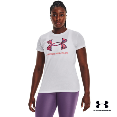 Under Armour UA Womens Sportstyle Graphic Short Sleeve อันเดอร์ อาร์เมอร์ เสื้อออกกำลังกายสำหรับเทรนนิ่ง สำหรับผู้หญิง