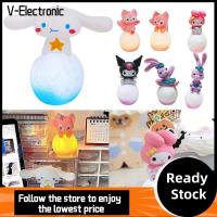 V-ELECTRONIC ดาว Dailu ไฟกลางคืน LED เมโลดี้ คุโรมิ ของตกแต่งเค้ก ที่มีคุณภาพสูง Cinnamoroll ของเล่นเรืองแสงได้ สำหรับเด็กๆ