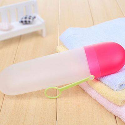 1PC Portable Travel ToothBrush Storage Box Holder Camping Travel Hiking Cups Colorful Toothbrush Case Cover Household Organizer