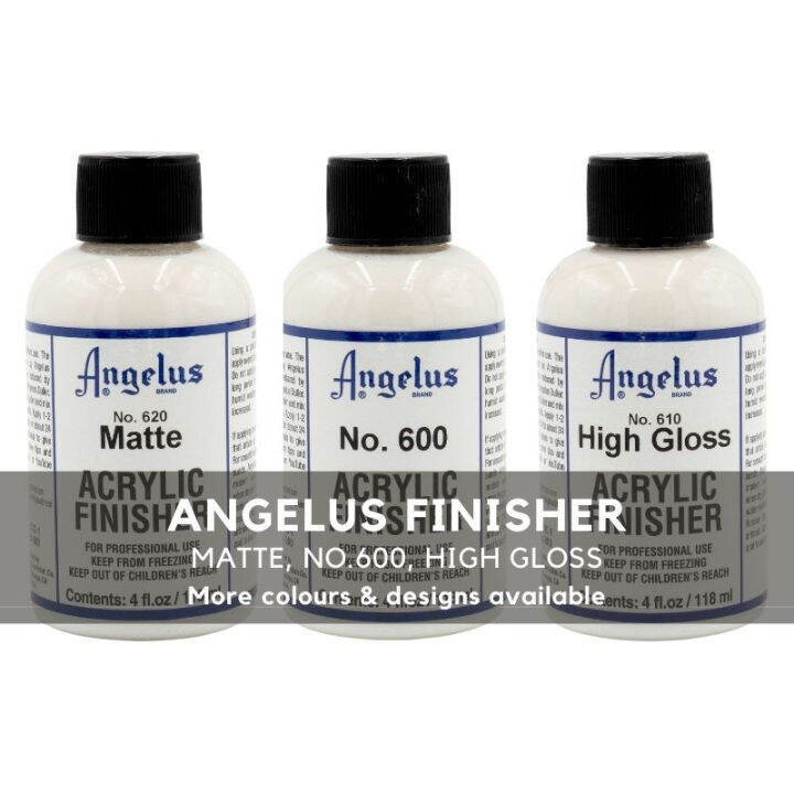 ANGELUS 118ml Acrylic Finisher Paint High Gloss, Matte, No. 600 Lazada