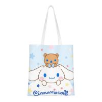 ถุงผ้าฝ้ายชอปปิ้งถุง Tas Jinjing Kanvas Cinnamoroll,กระเป๋าชายหาด,Kado Ulang Tahun | ถุงช้อปปิ้งนำมาใช้ใหม่ในครัว,กระเป๋าหนังสือ