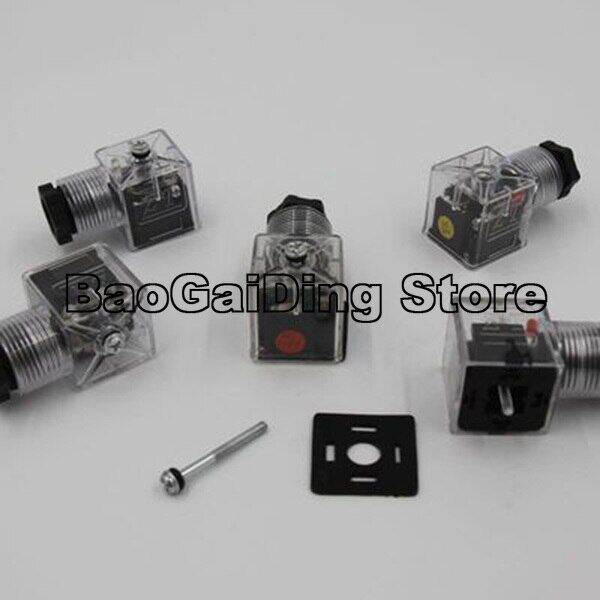 [Hot K] Hydraulic Solenoid Coil Valve Plug AC220V AC110V DC24V DC12V