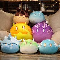 Genshin Impact Plush Pillow Genshin Impact Elemental Slime Plush Pillow Slime Plushie Toys Gifts for Kids 7 Styles Hot Game