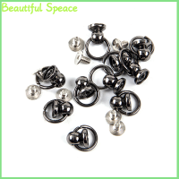 Beautiful 10pcs 8mm Metal button O Ring STUD screwback CRAFT กระเป๋าโทรศัพท์สกรูเล็บ Rivet