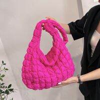 [COD] 2023 new version of ins style simple pleated cloud soft bag large capacity casual macaron commuter