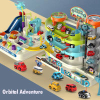 Electric Track Car Parking Building Toy Racing Rail Car Train Track Toys Mechanical Adventure in Table Game For Kids Gifts