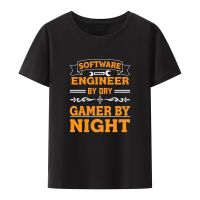 Camiseta de ingeniero de Software de Day Gamer By Night para hombre, camisa de moda urbana, cuello redondo, Hipster, informal, fresca, Verano