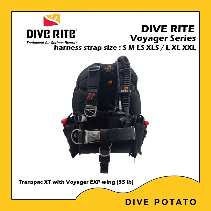 Dive Rite BCD Transpac Package Voyager Series BCD สำหรับดำน้ำ Scuba