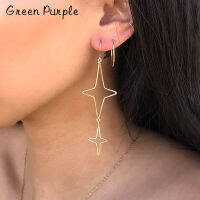 Green Purple New Star Drop Earrings Real 14K Gold Filled Fashion Handmade Fine Jewelry For Women Young Girl Trendy Jewelry Gift