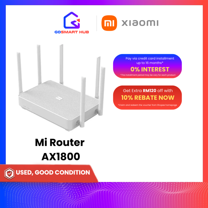 xiaomi mi router ax1800 wifi 6 2.4 ghz 5ghz