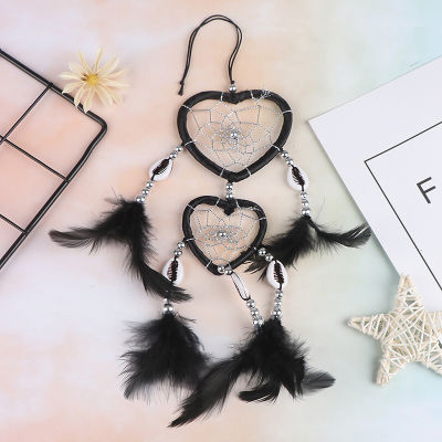 Rayua 1x Feather Dream Catcher ลมตีระฆังรถภายในผนัง Dreamcatcher เครื่องประดับ