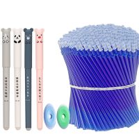 68 PCS Kawaii Gel Pens Set Erasable Cute 0.5 mm Pen Black/Blue/Red Ballpoint Pens for School Test Stationery School Supplies Pens