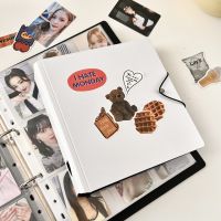 Four Grid Iron Clamp Star Card Binder Large Capacity Polaroid Mini Truck Storage Collection Book 3 Inch 9 Grid Pp Loose-Leaf Photo Album