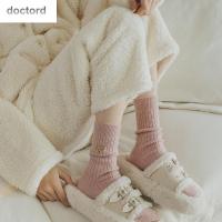 DOCTORD ฤดูหนาวในฤดูหนาว สีทึบทึบ ลำลองแบบสบายๆ หมี patten การ์ตูนลายการ์ตูน คาวาอิ ผ้าคอตตอน ร้านขายชุดชั้นในกลาง ร้านขายชุดชั้นในสไตล์วิทยาลัย ถุงเท้าสไตล์เกาหลี ถุงเท้าเด็กหญิงเด็กหญิง