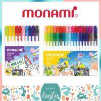 มาใหม่ ปากกาสี Monami Live Color ชุดเซ็ต 36 สี ด้ามขาว พร้อมแพ็คเกจ