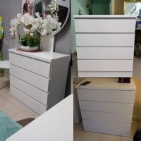 MF DESIGN CHEST Drawer Set 4 6 LAYER wardrobe Almari Baju pakaian drawer cabinet baju putih white drawer baju 柜子抽屉柜收纳柜