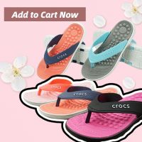 รองเท้าแตะชายหาดสำหรับผู้หญิง,[A Full of energy]เอย่า Crocs Reviva รองเท้าแตะรองเท้าแตะแฟชั่นสไตล์ใหม่