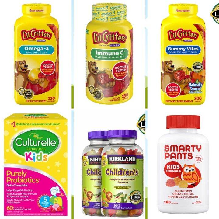 Multivitamins for Kids Critters Gummies Critters Omega Immune C ...