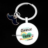 【DT】French Father Gift Keyring You Are The Best Papa Keychains In French Text Purse Bag Keychain Thanksgiving Gift for Father hot