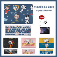 Snoopy กรณี Macbook Pro Air 13 2020 A2338 M1 A2337 A2289 A2251 A2179 A1932 A1466 Pro 16 A2141 Pro 13 A2159 A1989 Air 11 Retina 12 13 A1502พิมพ์หินอ่อน Hard ป้องกัน