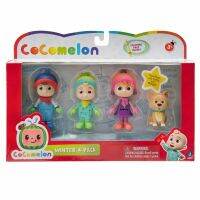 CoComelon Winter Figure 4 Pack ของเล่น ฟิกเกอร์ สำหรับเด็ก ตัวละคร ยอดนิยม จาก ครอบครัว โคโคเมร่อน จำนวน 4 ชิ้น