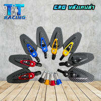 TT RACING  กระจกปลายแฮนด์ CRG-เกรดAAA (หลังเคฟล่า) กระจกเลนส์ฟ้าตัดแสง ใส่ได้ทุกรุ่น / 1 คู่