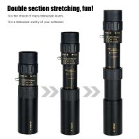 ZZOOI 10-300x25mm Monocular Telescope Professional BAK4 Lens HD Night Vision Travel Telescope For Hunting Tourism Camping Accessories