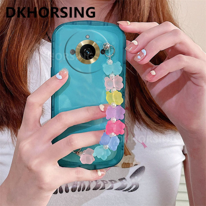 dkhorsing-เคสโทรศัพท์ใหม่สำหรับ-oppo-realme-11-11-pro-11-pro-ป้องกันเลนส์โปร่งใสแฟชั่น-realme11ปลอกอ่อนกันกระแทก11pro-realme-พร้อมสายรัดข้อมือหมีน่ารัก