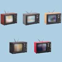 YUE DollHouse Miniature ornaments Mini retro TV toy ornaments