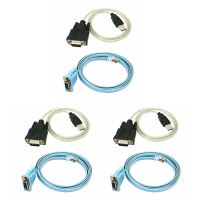 3X RJ45 Network Cable Serial Cable Rj45 to DB9 and RS232 to USB (2 in 1) CAT5 Ethernet Adapter LAN Console Cable