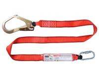 เชือกเซฟตี้เส้นเดี่ยวสายแบนพร้อมอุปกรณ์ดูดซับแรงกระชาก รุ่น WA715 YAMADA Webbing Lanyard with Absorber Model WA715 YAMADA