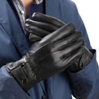 Long Keeper Mr Right Genuine Leather Gloves High Quality 2018 Man Winter Windproof luva Full Finger Glove Keep Warm guantes