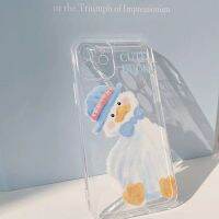 #05Phone Casesเคสโทรศัพท์มือถือ ลายการ์ตูนน่ารัก ลายเป็ด Cute Duck สำหรับ ip13promax ip13pro ip13 ip12