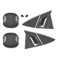 Car Carbon Fiber Black for Toyota Prius 60 Series 2020-2023 Car Handle Exterior Door Handle Bowl Cover Trim Sticker Accessories