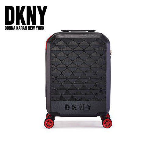 [PREMIUM] DKNY 20" Gotham Hardcase Luggage Black/Red [100 Original