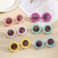 Fashion Kids Round Flower Sunglasses Cute Children Daisy Sunglasses Girls Boys Sport Shades Outdoor Sun Protection Eyewear Cycling Sunglasses