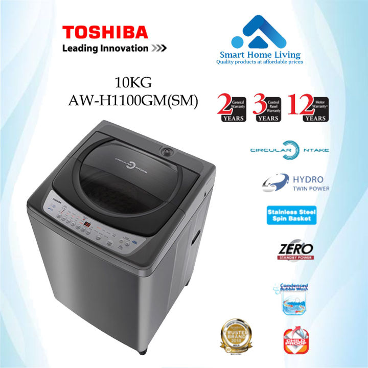 toshiba 10kg aw h1100gm