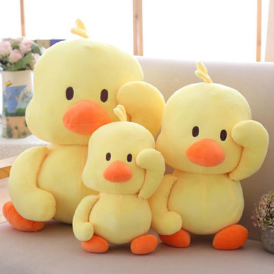 LIAND Yellow Kawaii Birthday Gift Hand Pillow Doll Animal Warm Toy Doll Stuffed Toys Little Yellow Duck Doll Plush Toys