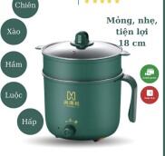 Nồi cơm điện mini , Ca nấu mì, Nồi Điện Đa Năng 2 NẤC NHIỆT Kèm Giá Hấp Có