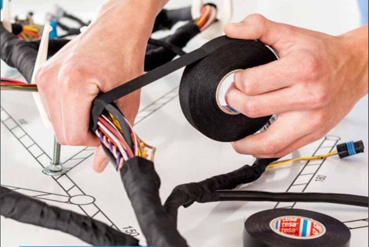 heat-resistant-wiring-harness-tape-looms-wiring-harness-cloth-fabric-tape-adhesive-cable-protection-adhesives-tape