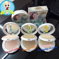 Yafu1162 Floral Whitening Flawless Powder Foundation SPF40+++ยาฟู แป้งสองชั้น ผสมกันแดด ปกปิดเนียน