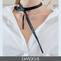 CHAOCUS รุ่น PIANY สร้อยคอหนังวัวตอกหมุด สร้อยคอโช้คเกอร์ Modern Fashion Leather Choker Necklace