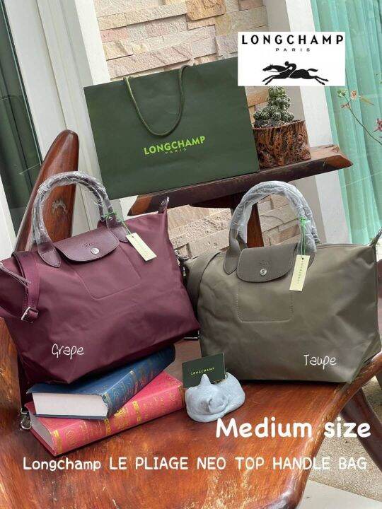Best seller ! Longchamp LE PLIAGE NÉO TOP HANDLE BAG (medium size) ใหม่