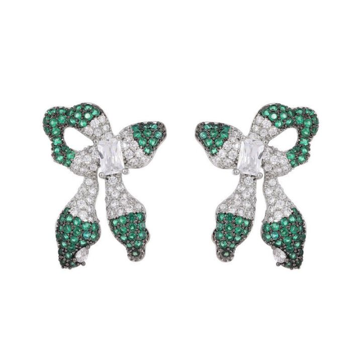 hot-fashion-cute-bow-earrings-sterling-925-silver-fine-cz-geometric-stud-earrings-upscale-wedding-for-women-girls-party-jewelryth