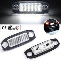 2Pcs Canbus LED License Plate Light For Volvo C30 C70 S80 V70 XC70 S40 V50 S60 V60 XC60 XC90 White Car-Styling Number Lamp 12V Bulbs  LEDs HIDs