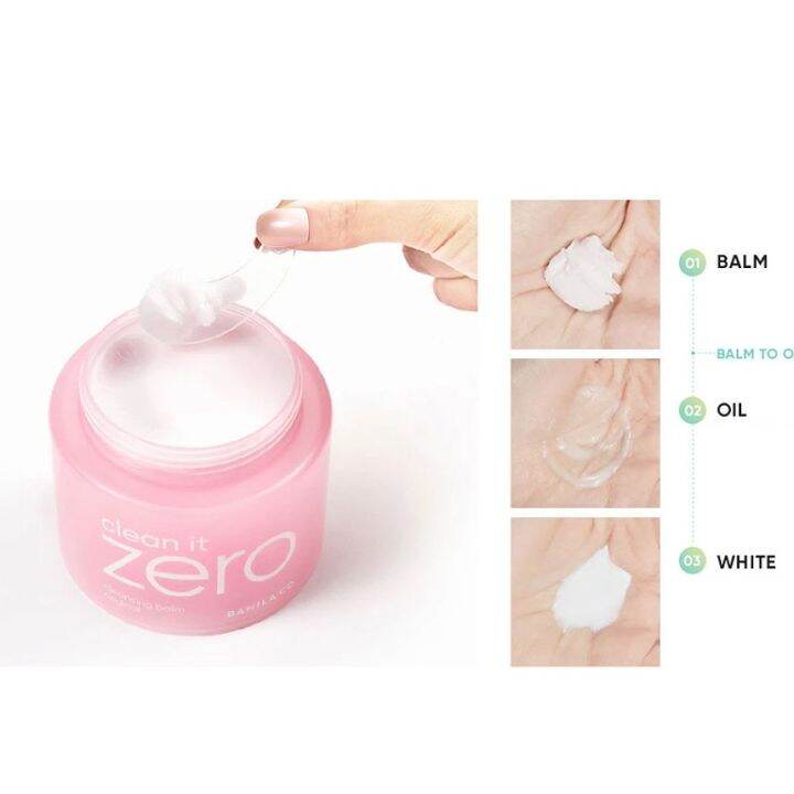 คลีนซิ่งบาล์ม-banila-co-clean-it-zero-cleansing-balm-original-100-ml-บาล์ม-ล้างเครื่องสำอาง-สุดฮิต-คลีนซิ่-เนื้อบาล์ม-สินค้าพร้อมส่ง