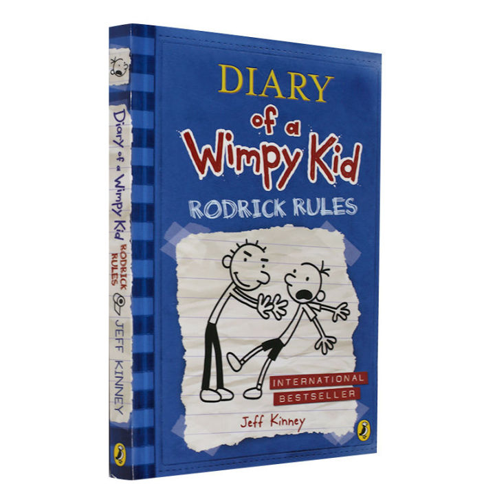 kid-s-diary-2-original-english-diary-of-a-wimpey-kid-roderick-rules-jeff-kinneyสมุดภาพภาษาอังกฤษการ์ตูนหนังสือนิทานวรรณกรรมเด็ก