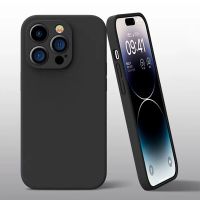 Shockproof Phone Case For IPhone 7 8 Plus Luxury Liquid Silicone Soft Back Cover For iPhone X XR XS 11 12 13 14 Pro Max Case