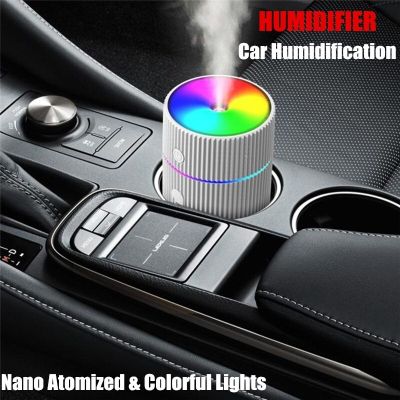 【DT】  hot220ML Mini Car Air Humidifier USB Ultrasonic Essential Oil Diffuser Smart Purifier Home Aroma Anion Mist Maker LED Night Light